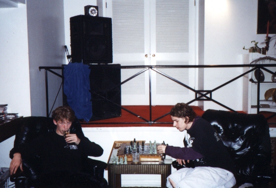 Don Sehr and Paul Stoddard at Site 51 studio, 1997