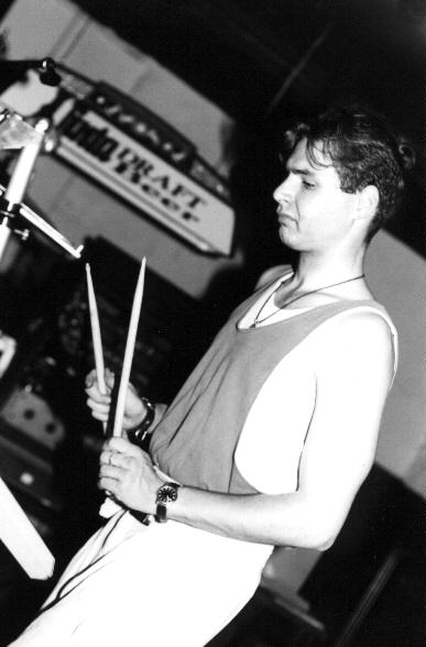 Alexander Joel on drums, 1995