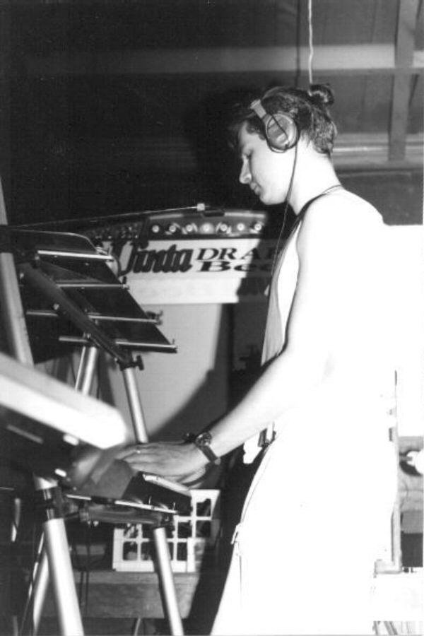 Joel on keyboard, 1995
