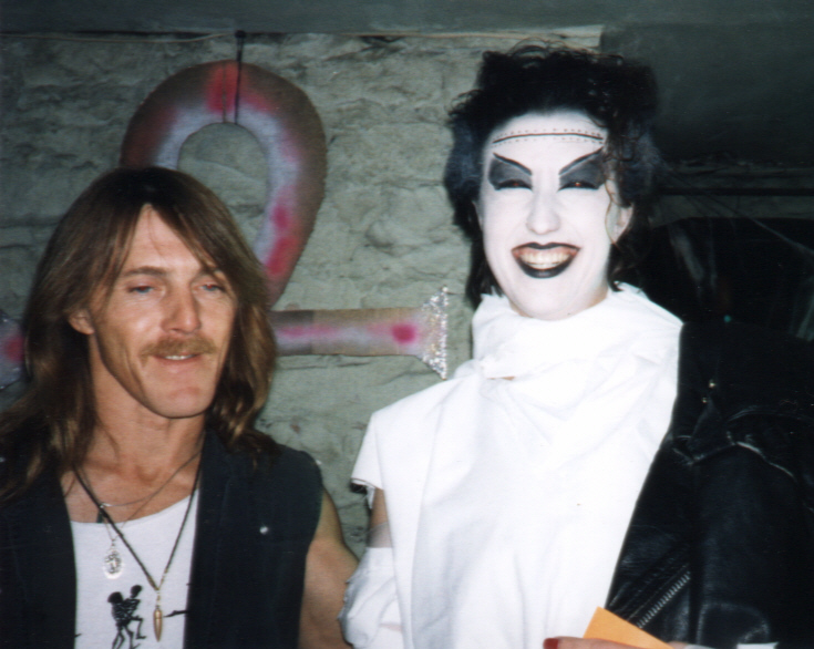 Maxwell with the vampiress, Halloween 1994