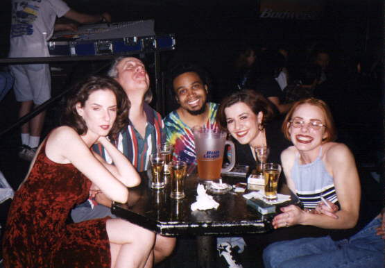 Amanda, Hal, Demetrius, Susan, Emily at the Bar and Grill