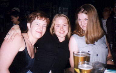 Rachel, Jean, Danielle at the Bar and Grill 1997